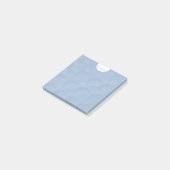 Dusty Blue Graphic Design Personalisiert Post-it Klebezettel (angewinkelt)