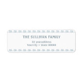 Dusty-Blue-Graue-Frame-Rückgabeadresse (Vorne)