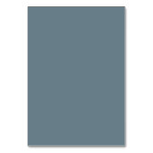 Dusty Blue Gray Winter Floral Wedding Tischnummer (Rückseite)