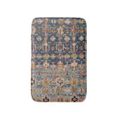 Dusty Blue Green Kuba Yellow Bands  Badematte (Vorderseite Vertikal)