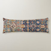 Dusty Blue Green Kuba Yellow Bands Seitenschläferkissen (Vorderseite)