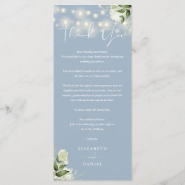 Dusty Blue Greenerding Wedding Vielen Dank Platzka Menükarte