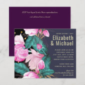 Dusty Blue Greenerity Wedding Stationery BUDGET (Vorne/Hinten)