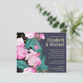Dusty Blue Greenerity Wedding Stationery BUDGET (Stehend Vorderseite)