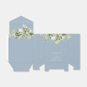 Dusty Blue Greenery Blumenzitzer Geschenkschachtel (Ungefaltet)