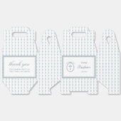 Dusty Blue Griechisch Rahmen Taufe Big Gable Geschenkschachtel (Ungeklappt)