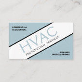 Dusty Blue Heizung & Kühlung HVAC Visitenkarte (Vorderseite)