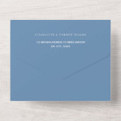 Dusty-Blue-Hochzeit All In One Einladung (Rückseite)