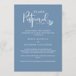 Dusty Blue, Hochzeitserklärung Einladung