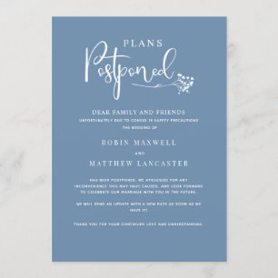 Dusty Blue, Hochzeitserklärung Einladung