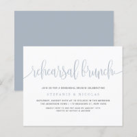 Dusty Blue Hübsch Calligraphy Probe Brunch