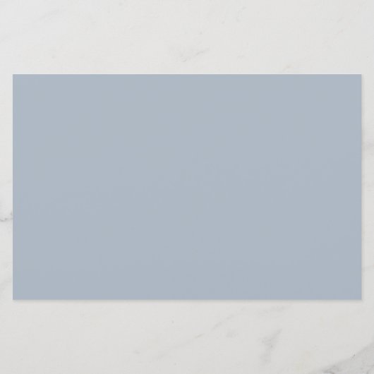 Dusty Blue Hübsch Calligraphy Probe Dinner (Rückseite)