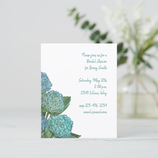 Dusty Blue Hydrangea Bouquet (Stehend Vorderseite)