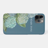 Dusty Blue Hydrangea Bouquet Case-Mate iPhone Hülle (Rückseite (Horizontal))