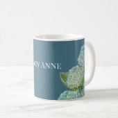 Dusty Blue Hydrangea Bouquet Kaffeetasse (VorderseiteRechts)