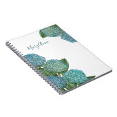 Dusty Blue Hydrangea Bouquet Notizblock (Rechte Seite)