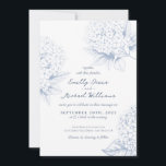 Dusty Blue Hydrangea Floral Wedding Einladung<br><div class="desc">Dusty Blue Hydrangea Blühende Hochzeitseinladung Elegante Hochzeitseinladung in staubblau und weiß mit schönen Hydrangea-Blume. Diese Hochzeitseinladung ist klassisch und delikat,  mit einem minimalistischen und modernen Design.</div>