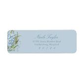 Dusty Blue Hydrangea Return Address Labels (Vorne)