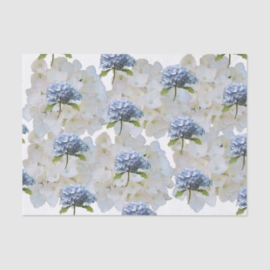 Dusty Blue Hydrangea Tissue Seidenpapier (Vorderseite)