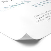 DUSTY Blue Hydrangea Wie groß ist Mama's Bauch Poster (Ecke)