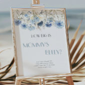 DUSTY Blue Hydrangea Wie groß ist Mama's Bauch Poster