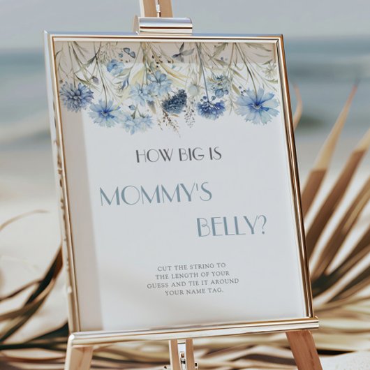 DUSTY Blue Hydrangea Wie groß ist Mama's Bauch Poster