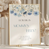 DUSTY Blue Hydrangea Wie groß ist Mama's Bauch Poster