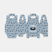 Dusty Blue Ice Hockey Stick, Skates Puck Birthday Geschenkschachtel (Ungefaltet)