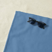 Dusty-Blue-individuelle Name-Skript Strandtuch (Beispiel)