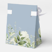 Dusty Blue ist eine junge, grüne Foliage Babydusch Geschenkschachtel (Rückseite)