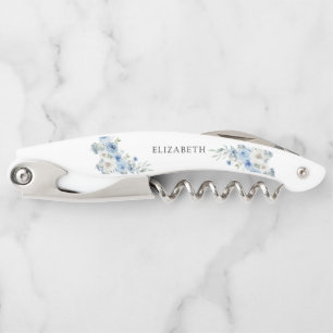 Dusty Blue Ivory Brautparty Waiter's Corkschraube Kellnermesser
