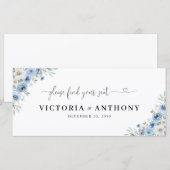 Dusty Blue Ivory Wedding Head Table Sign (Vorne/Hinten)