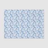 Dusty Blue Karo Pattern Holiday Seidenpapier (Vorderseite)