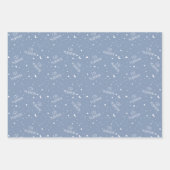 Dusty Blue Kids Eid Mubarak Geschenkpapier Set (Vorderseite 2)