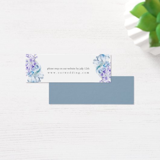 Dusty Blue Lavender Floral Wedding Website UAWG (Schreibtisch)