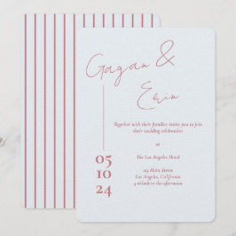 Dusty Blue Liebe Letter Wedding Einladungen