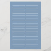 Dusty Blue Lights Brautparty (Rückseite)