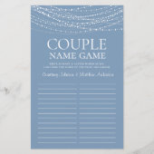 Dusty Blue Lights Brautparty (Vorderseite)