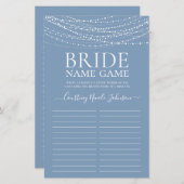 Dusty Blue Lights Brautparty (Vorne/Hinten)