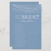 Dusty Blue Lights Brautparty (Vorne/Hinten)