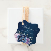 Dusty Blue Lila Blooms Wedding Vielen Dank für Ihr Geschenkanhänger (Beispiel)