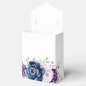 Dusty Blue Lila Blooms Wedding Vielen Dank Geschenkschachtel (Geöffnet)