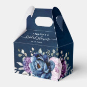 Dusty Blue Lila Lilac Blooms Brautparty Bevorzugun Geschenkschachtel (Rückseite)