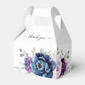Dusty Blue Lila Lilac Blooms Brautparty Geschenkschachtel (Vorderseite)