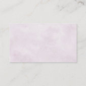 Dusty Blue Lila Lilac Blooms Hochzeitsempfang Begleitkarte (Rückseite)