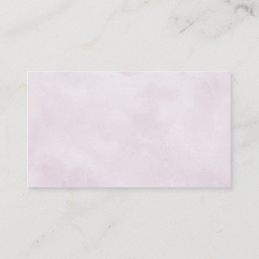 Dusty Blue Lila Lilac Blooms Wedding Registry En Begleitkarte (Rückseite)