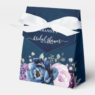 Dusty Blue Lila Navy Lilac Blooms Brautparty Geschenkschachtel