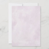 Dusty Blue Lila Navy Lilac Blooms Wedding Einladung (Rückseite)