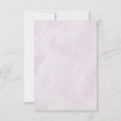 Dusty Blue Lila Navy Lilac Blooms Wedding RSVP Karte (Rückseite)