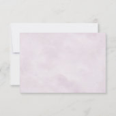 Dusty Blue Lila Navy Lilac Blooms Wedding RSVP Karte (Rückseite)